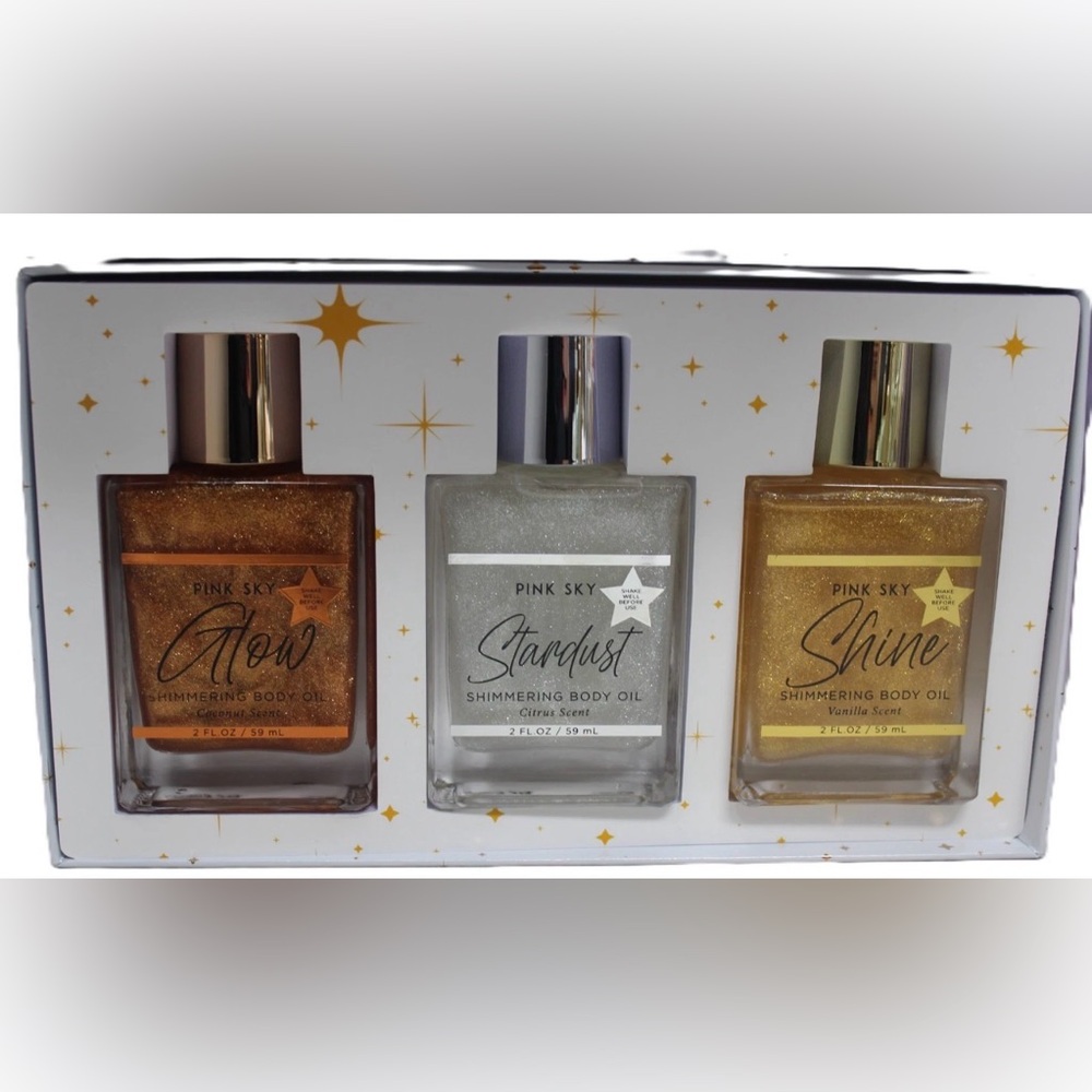 Shimmering Body Oil Set - Glow, Stardust, Shine